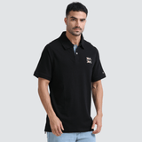 PLUS SIZE POLO | MEN | BLACK - Teestra