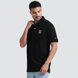 PLUS SIZE POLO | MEN | BLACK - Teestra