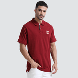 PLUS SIZE POLO | MEN | REDWINE - Teestra