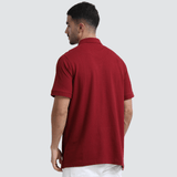 PLUS SIZE POLO | MEN | REDWINE - Teestra