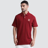 PLUS SIZE POLO | MEN | REDWINE - Teestra
