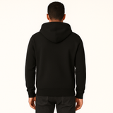 ZIPPERED HOODIE | BLACK - Teestra