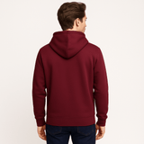 ZIPPERED HOODIE | BURGUNDY - Teestra
