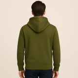 ZIPPERED HOODIE | OLIVE - Teestra