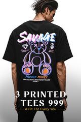 3 Printed Tees 999 - Teestra