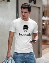 ROUND NECK | MEN | WHITE | LET'S COOK