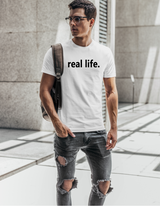 ROUND NECK | MEN | WHITE | REAL LIFE