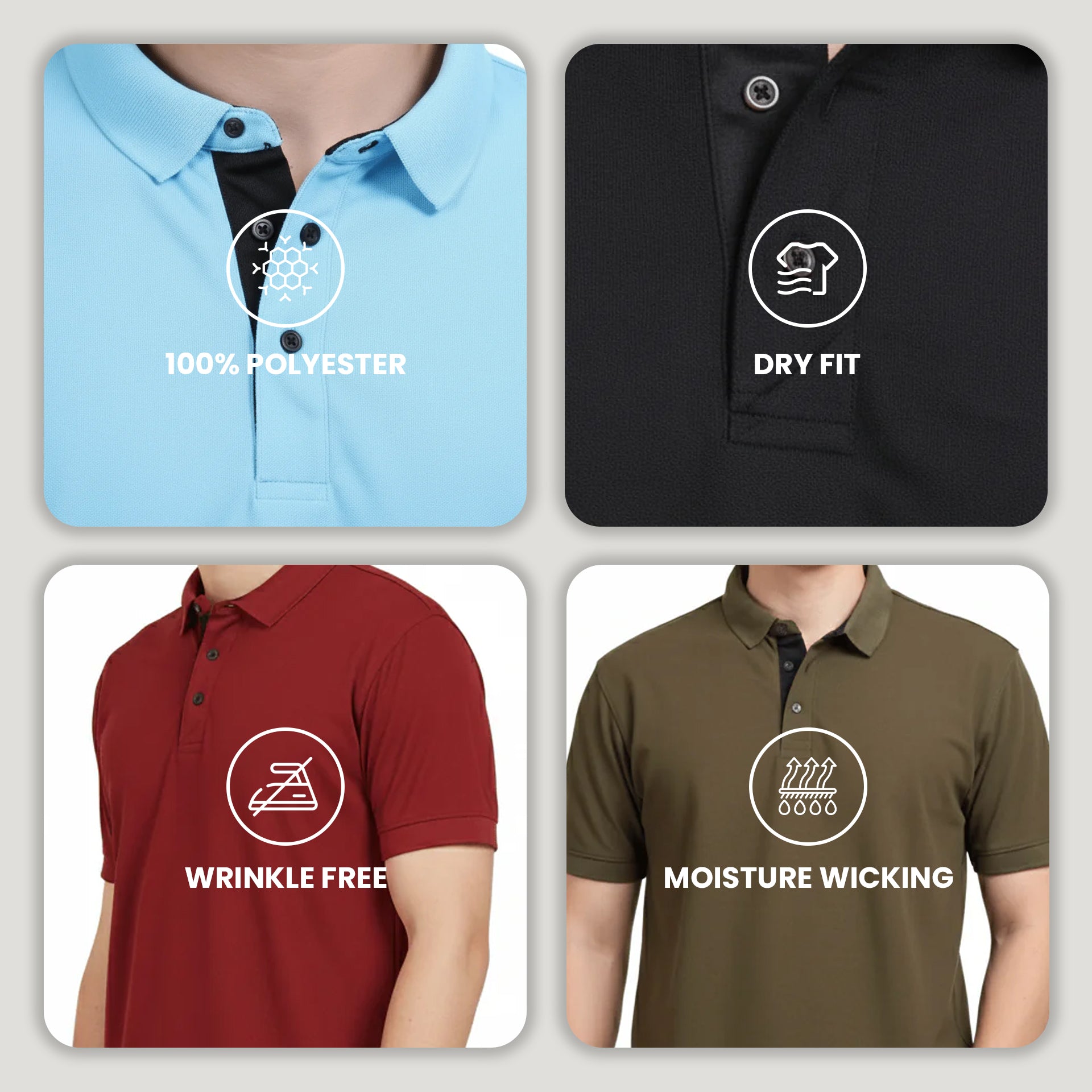 Pick Any 2: Golfer Polo T-Shirt Combo