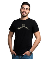 PRINTED ROUND | MEN | BLACK | MR.FIX-IT-ALL
