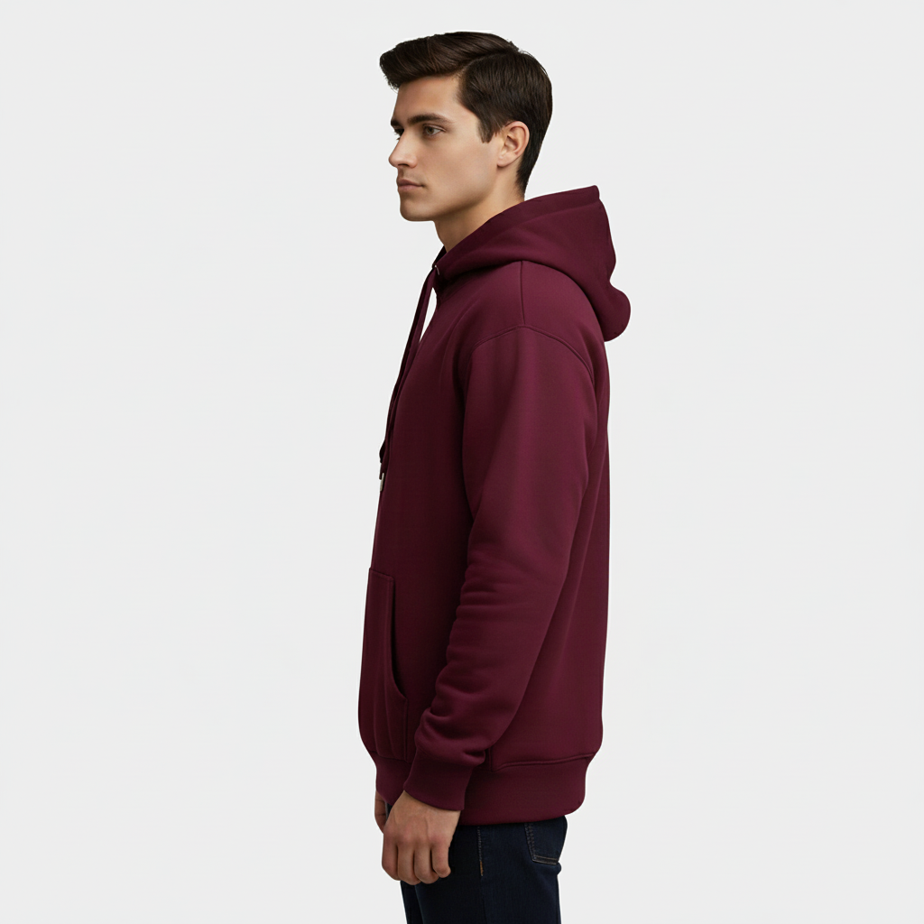 Hoodie | Men | Burgundy