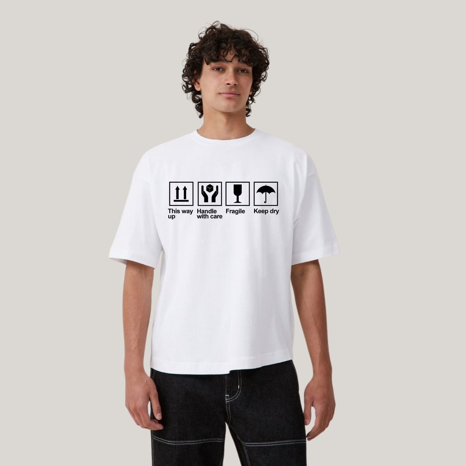 ROUND NECK | WHITE | INSTRUCTIONS