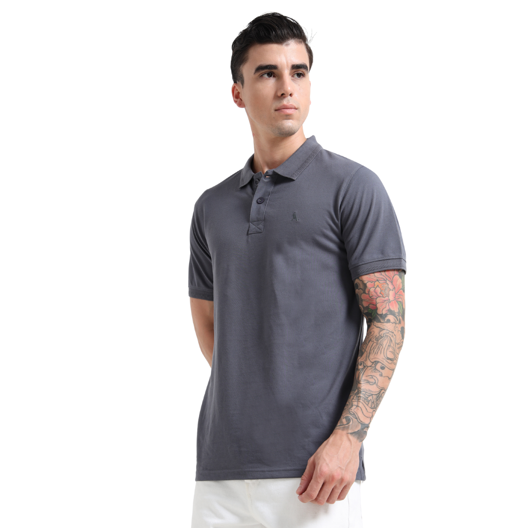 PREMIUM POLO | MEN | SHIP GREY
