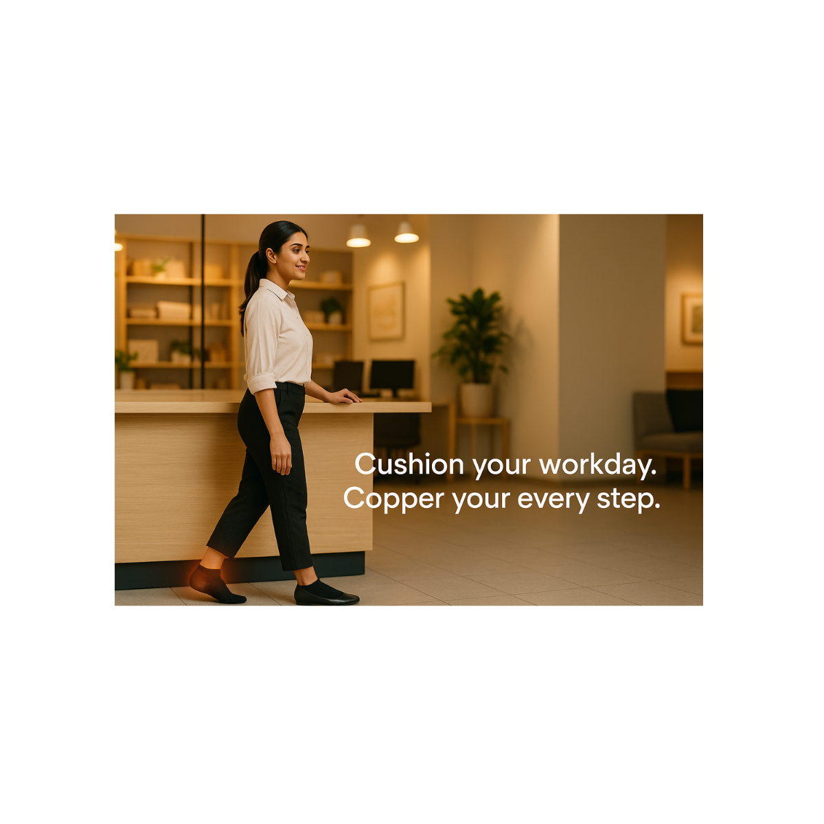 Sootheel Copper Coated Natural Pain Relief Heel Socks
