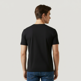 Black Plain Round Neck Tshirt