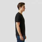 Black Plain Round Neck Tshirt