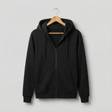 Zippered Hoodie | Black