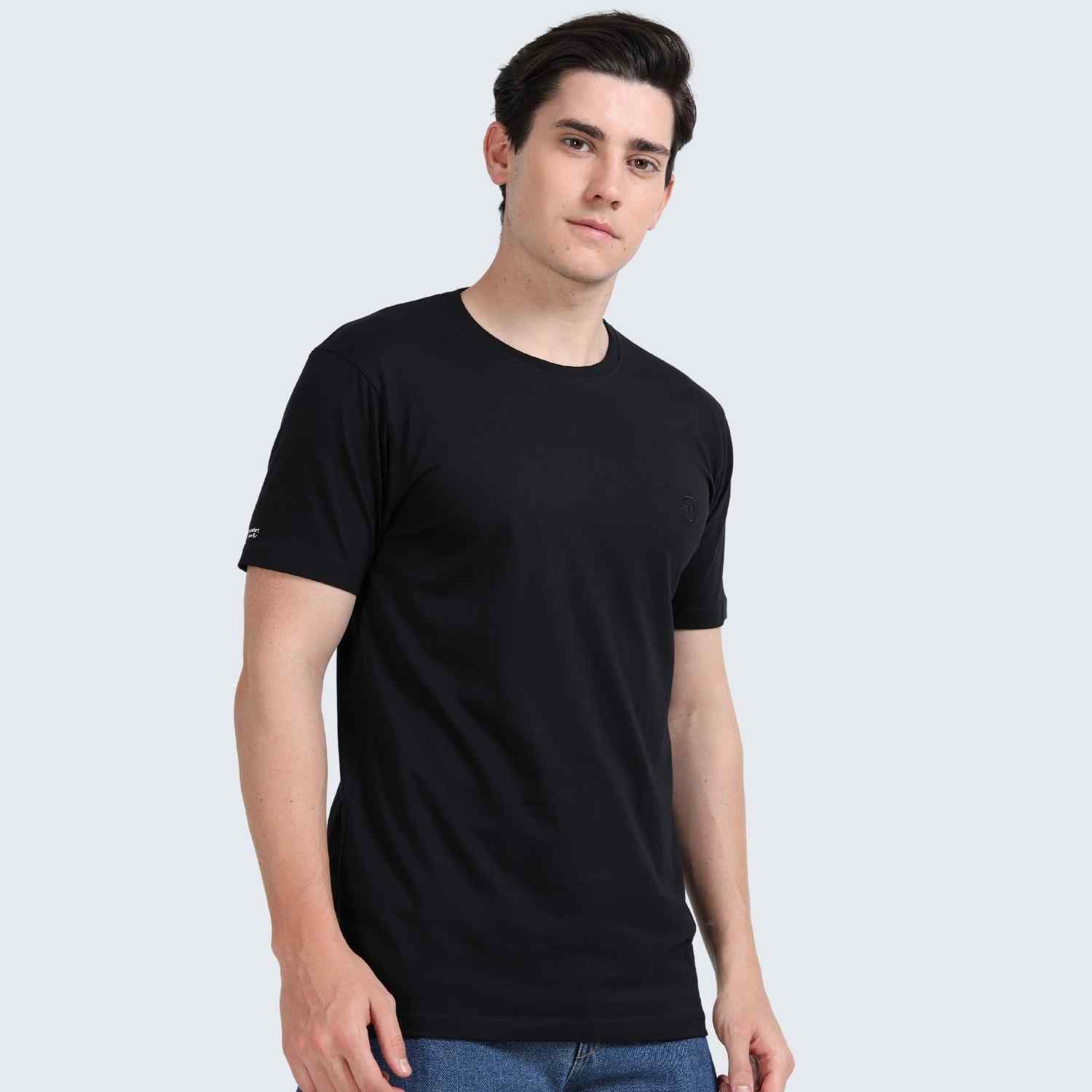 Crew Neck | Mens | Black - Teestra
