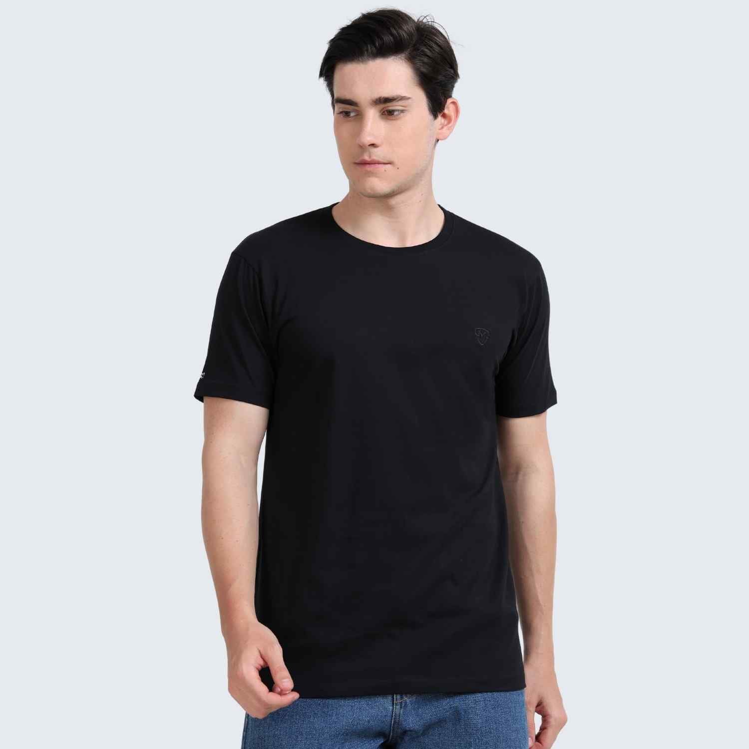 Crew Neck | Mens | Black - Teestra