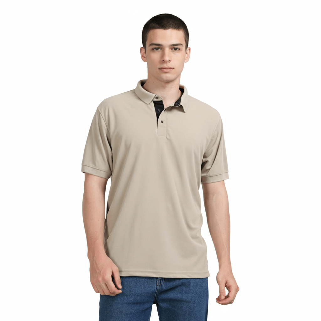 Golfer | Mens Polo | Beige - Teestra