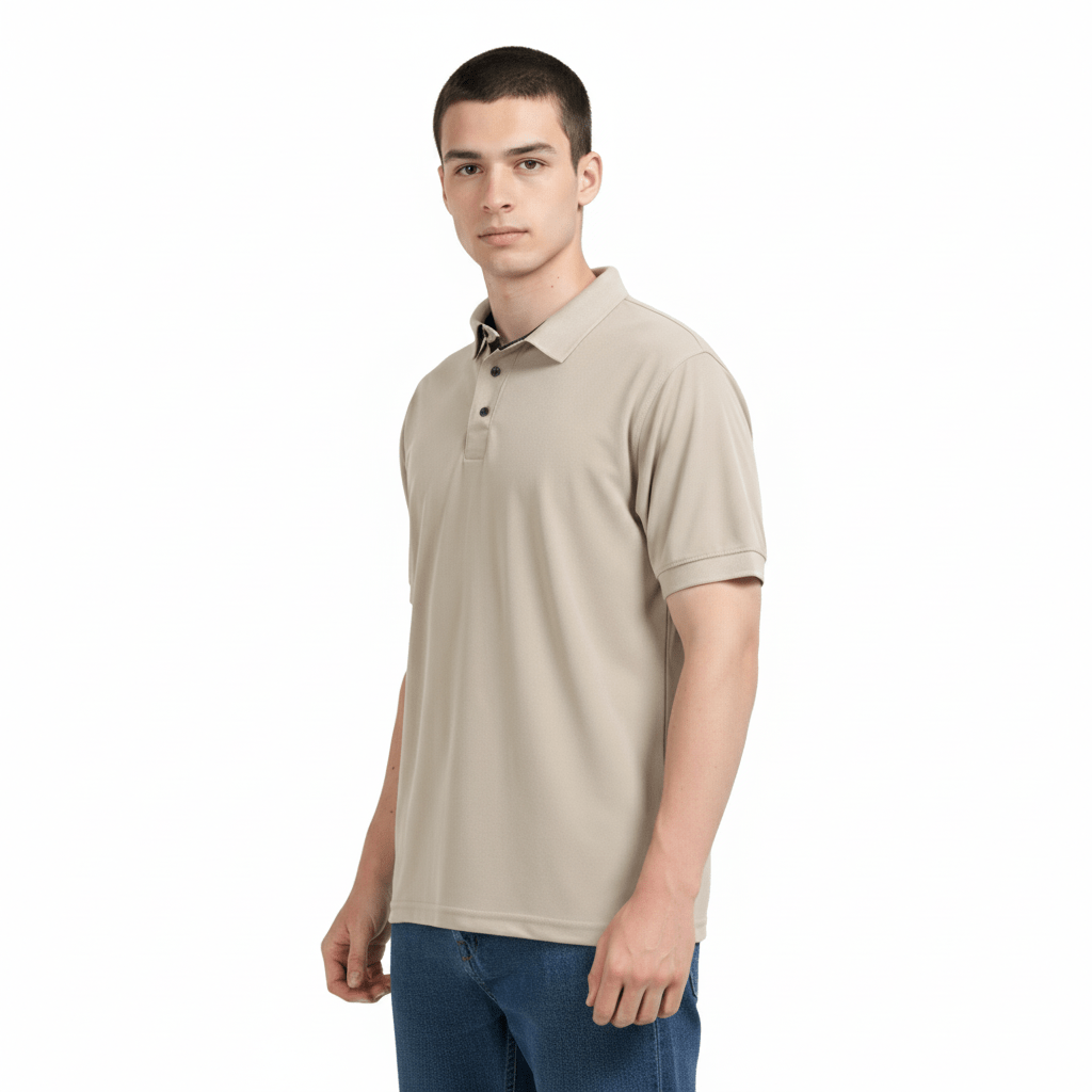Golfer | Mens Polo | Beige - Teestra