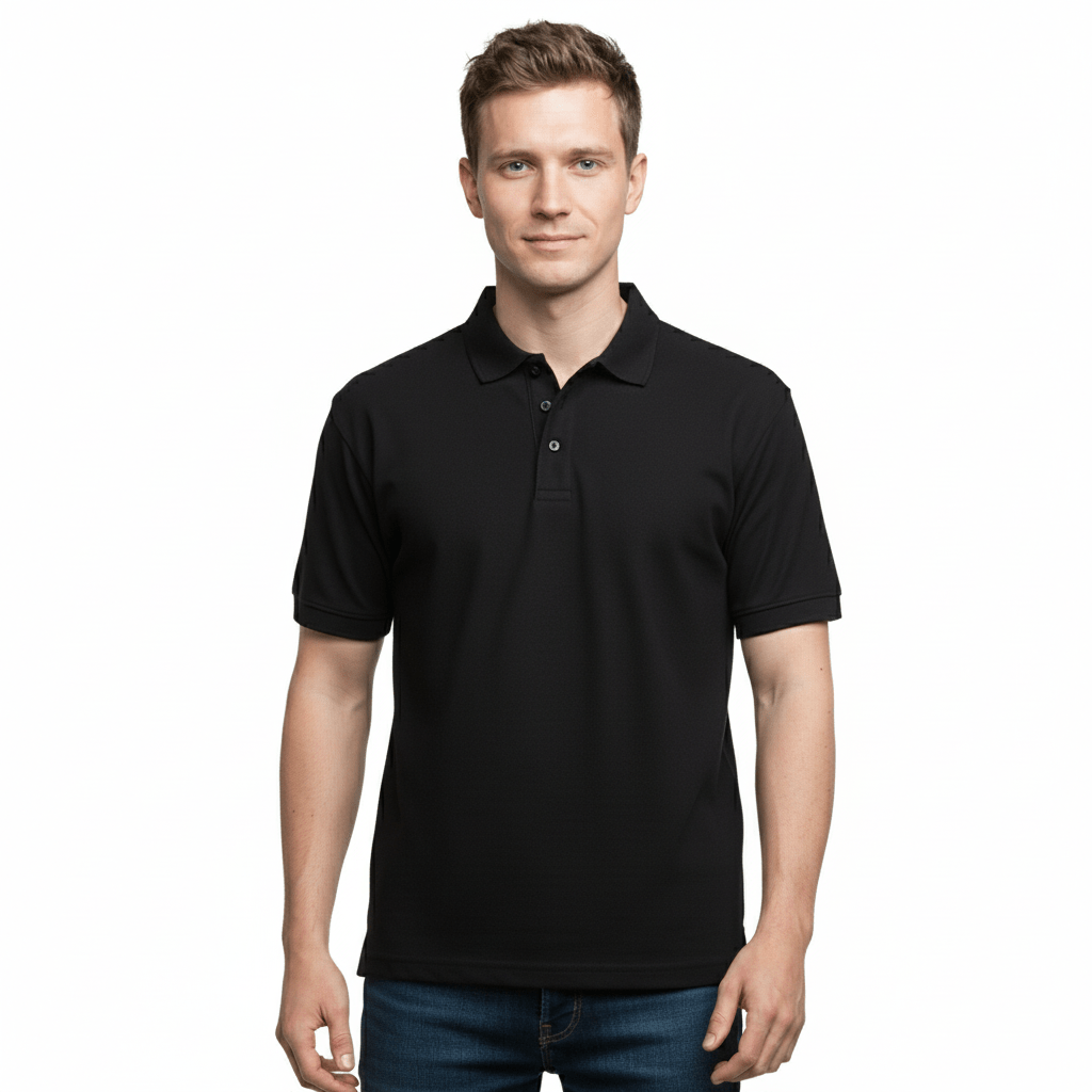 Golfer | Mens Polo | Black - Teestra