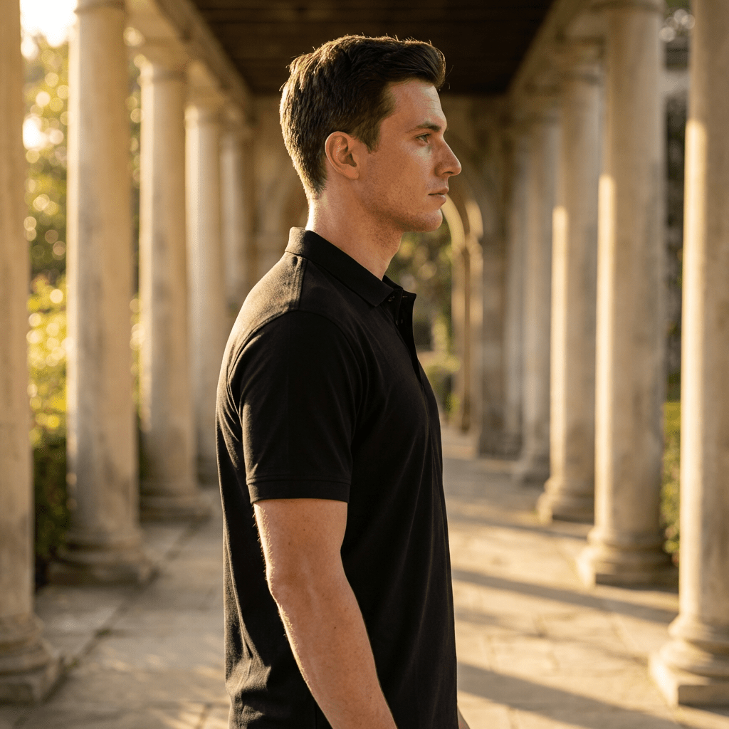 Golfer | Mens Polo | Black - Teestra