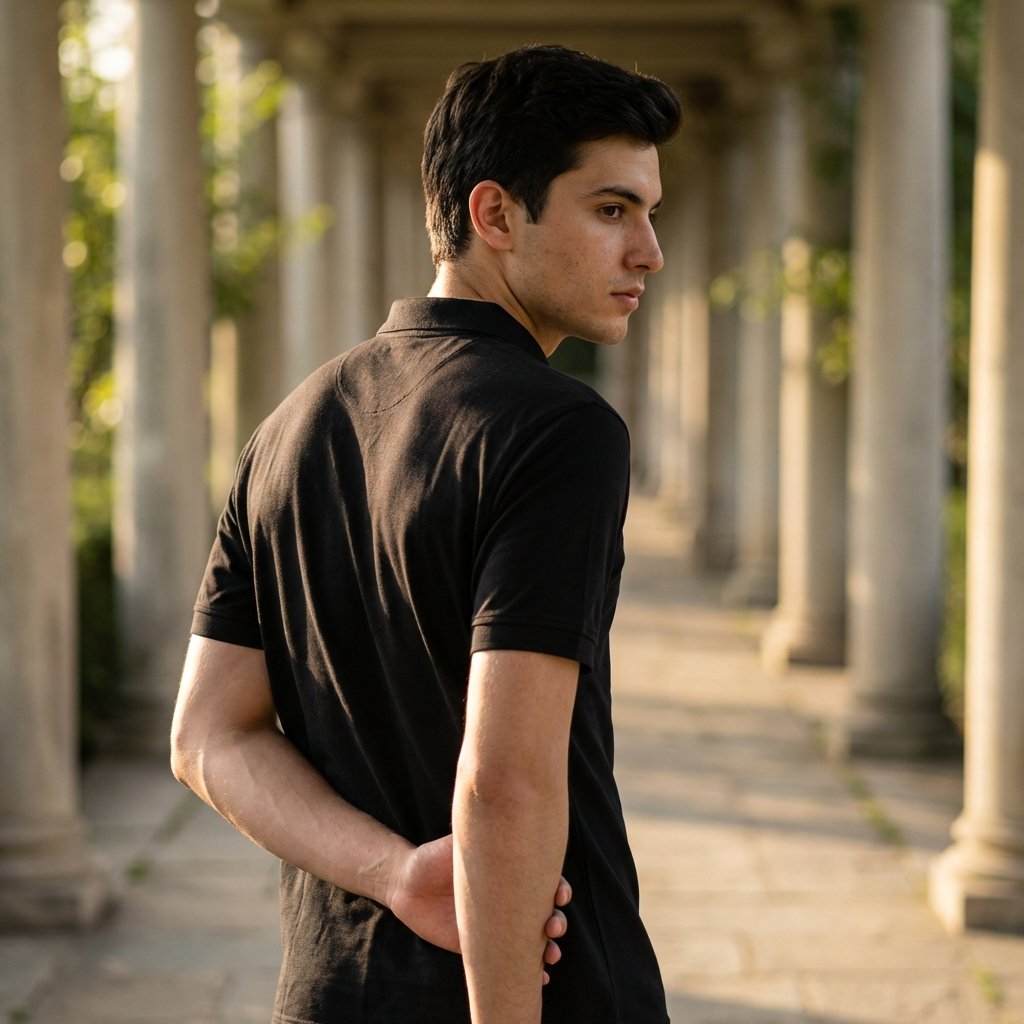 Golfer | Mens Polo | Black - Teestra