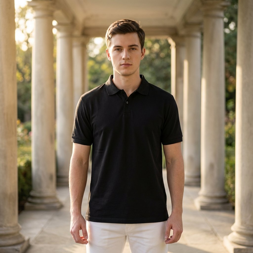 Golfer | Mens Polo | Black - Teestra
