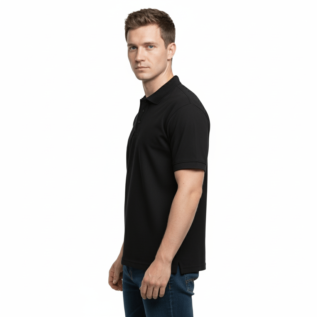 Golfer | Mens Polo | Black - Teestra