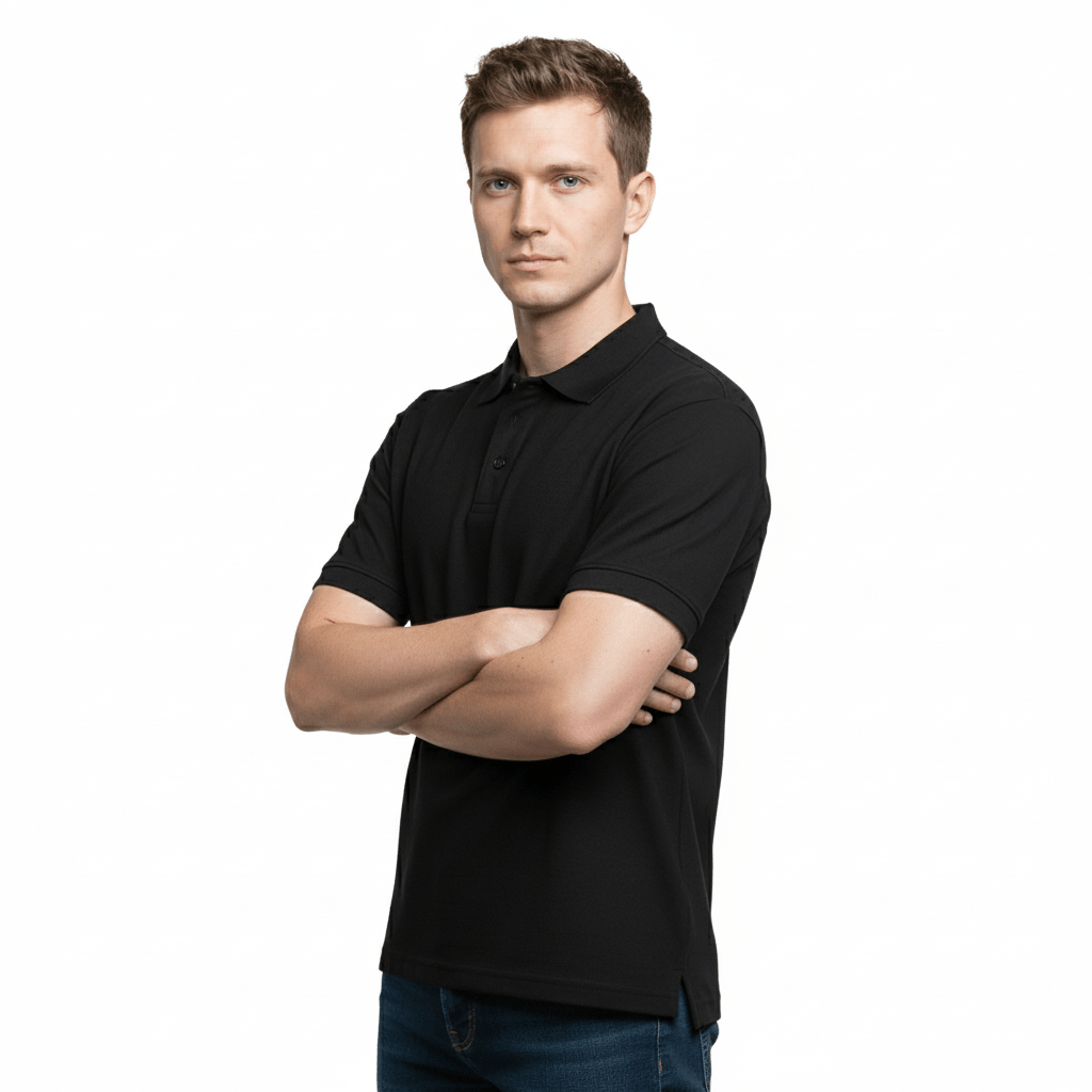 Golfer | Mens Polo | Black - Teestra