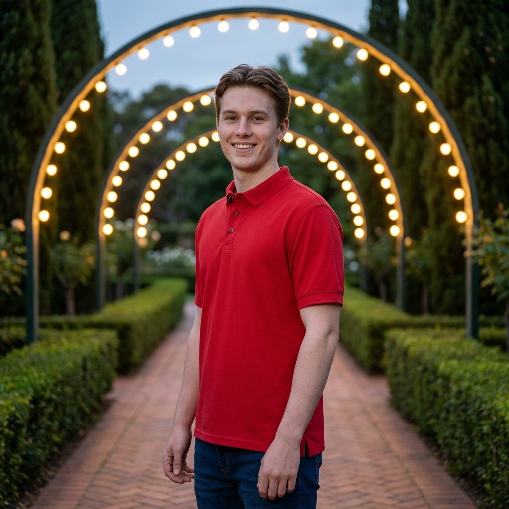 Golfer | Mens Polo | Blaze Red - Teestra