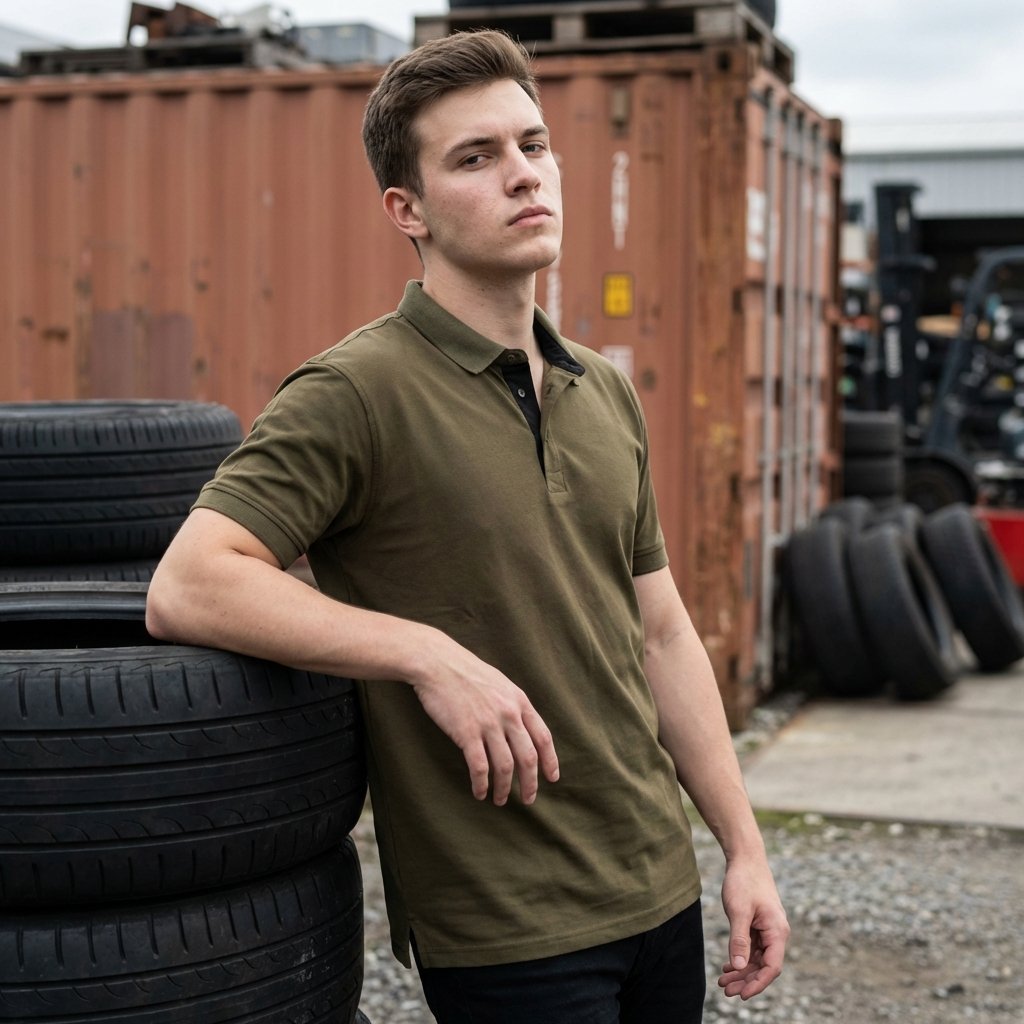 Golfer | Mens Polo | Olive - Teestra