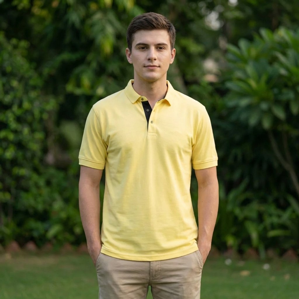 Golfer | Mens Polo | Sunshine Yellow - Teestra