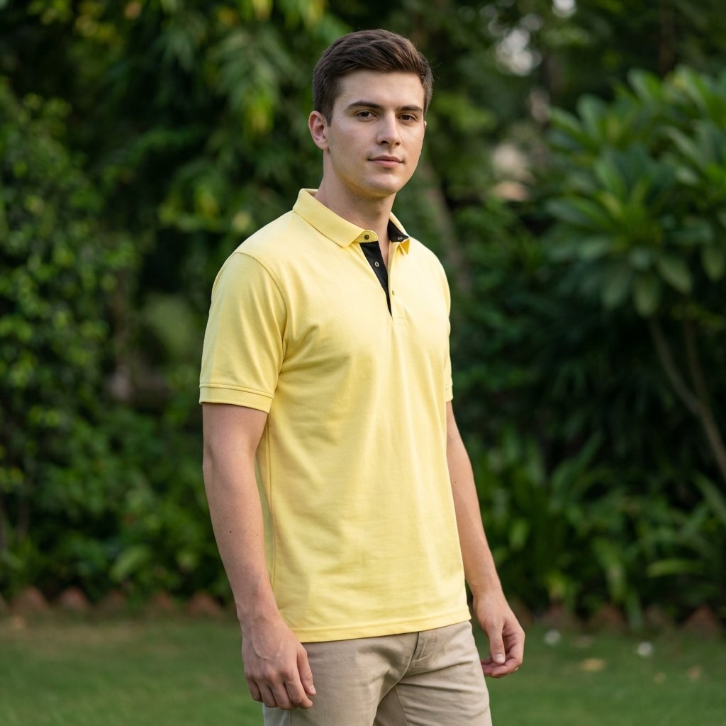 Golfer | Mens Polo | Sunshine Yellow - Teestra