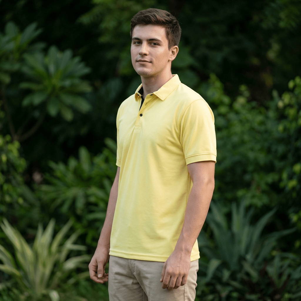 Golfer | Mens Polo | Sunshine Yellow - Teestra