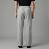 Unisex Grey Cotton Parallel Pants