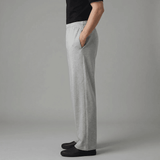 Unisex Grey Cotton Parallel Pants