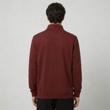 Burgundy Half Zipper Fleece Jacket