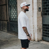 Heavy Gauge Oversized White Solid T-Shirt | 240 GSM Thick Cotton - Teestra