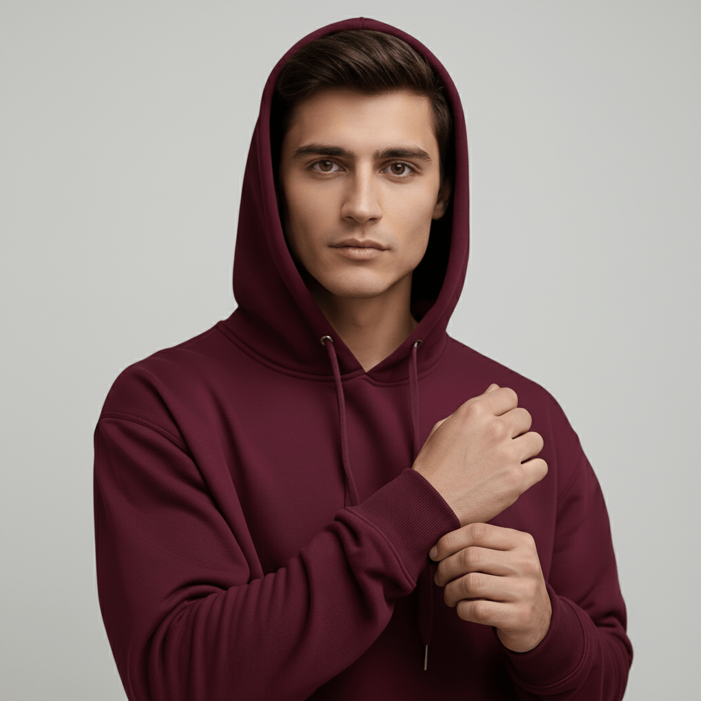 Hoodie | Men | Burgundy - Teestra