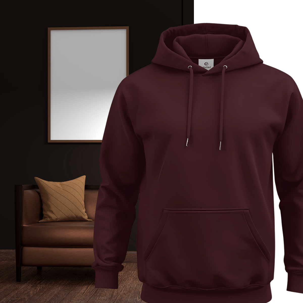 HOODIE | MEN | BURGUNDY - Teestra