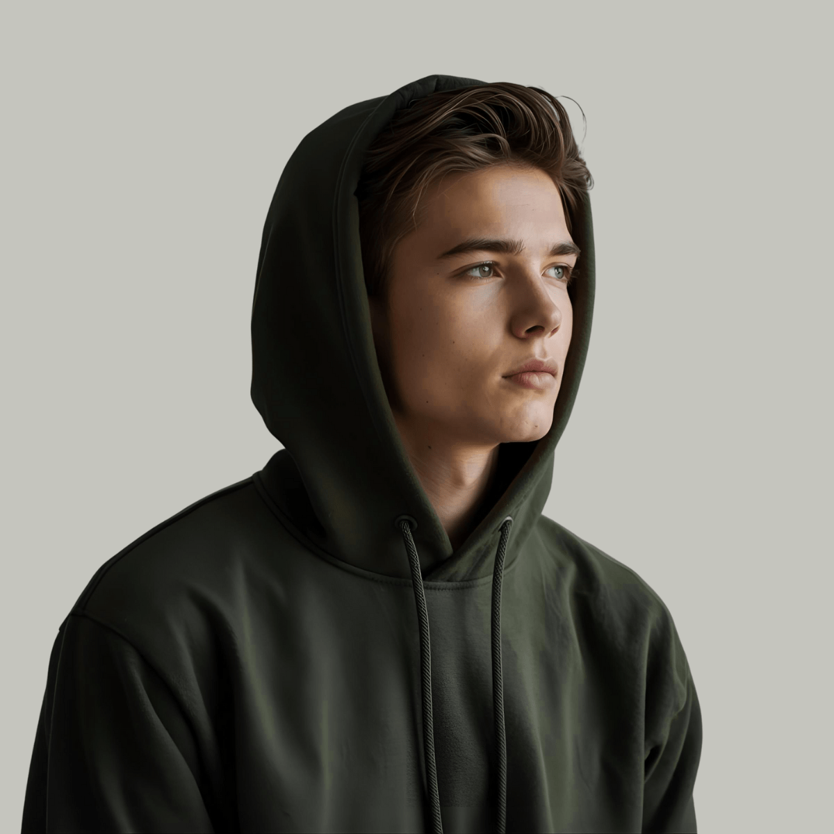 HOODIE | MEN | OLIVE - Teestra