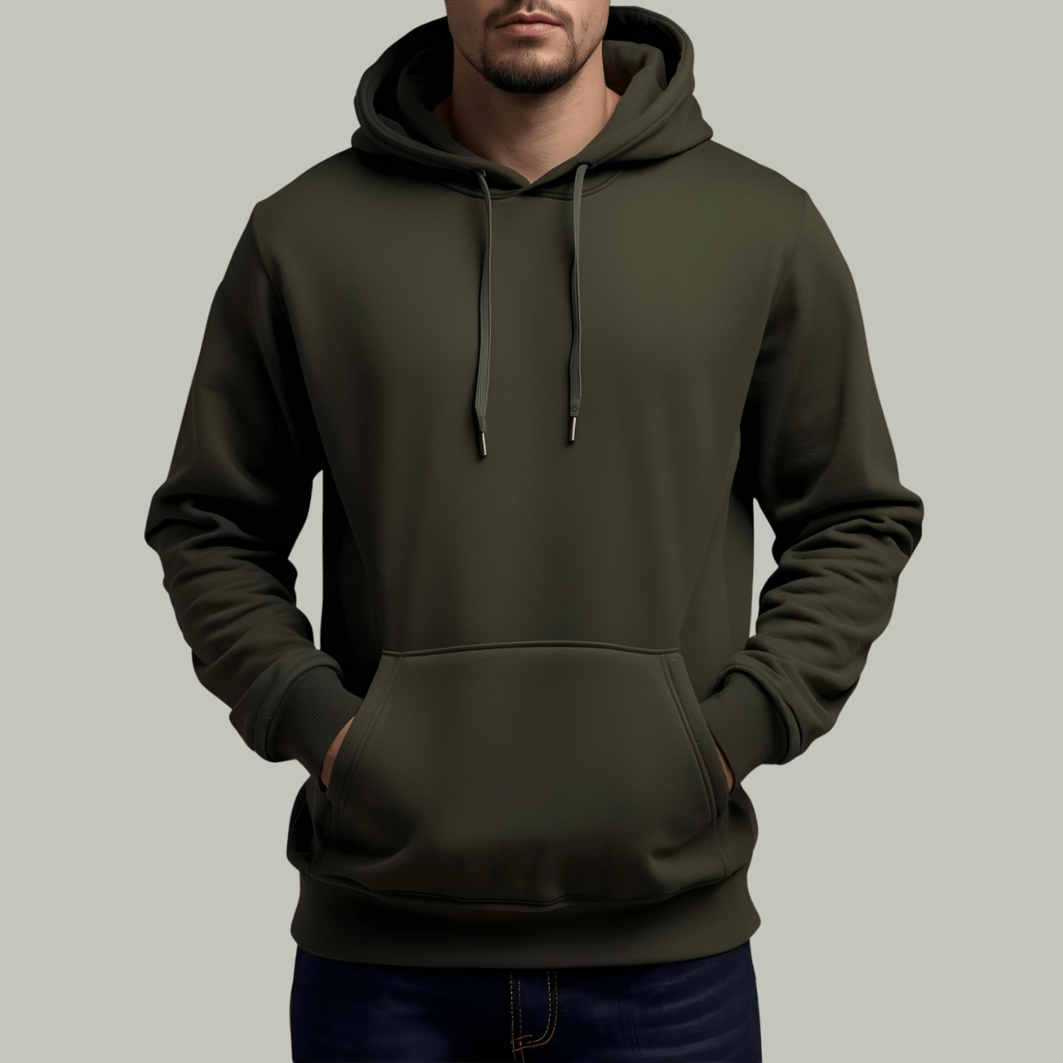 HOODIE | MEN | OLIVE - Teestra