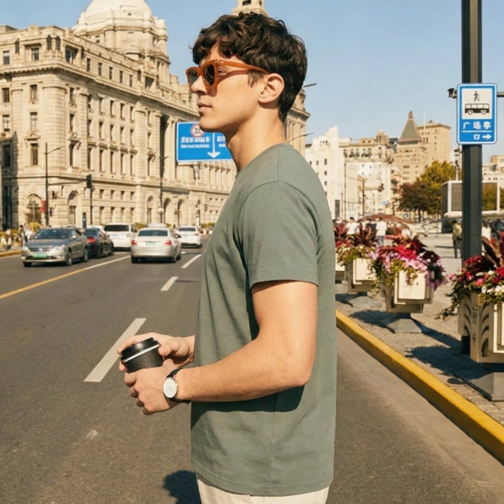 Moss Plain Round Neck Tshirt - Teestra