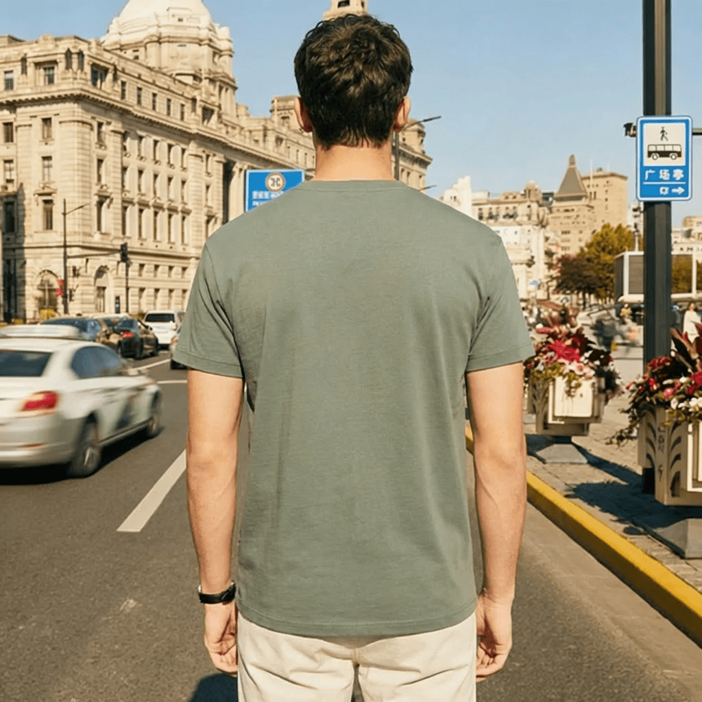 Moss Plain Round Neck Tshirt - Teestra