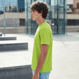 Parrot Green Plain Round Neck Tshirt - Teestra