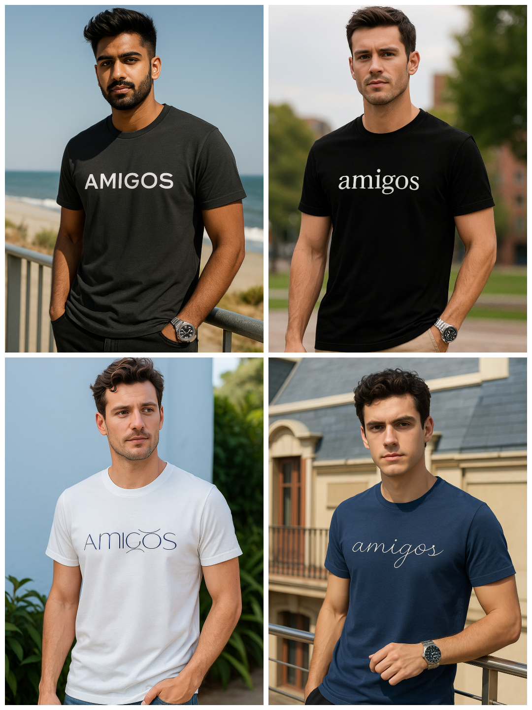 Mens Round Neck | Combo | Super Value Pack Of 4