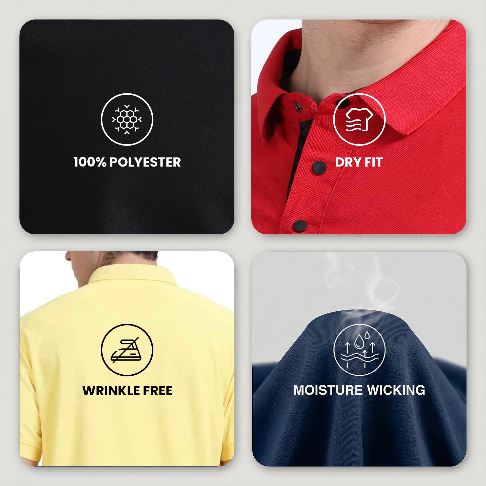 Pick Any 3: Golfer Polo T-Shirt Combo - Teestra
