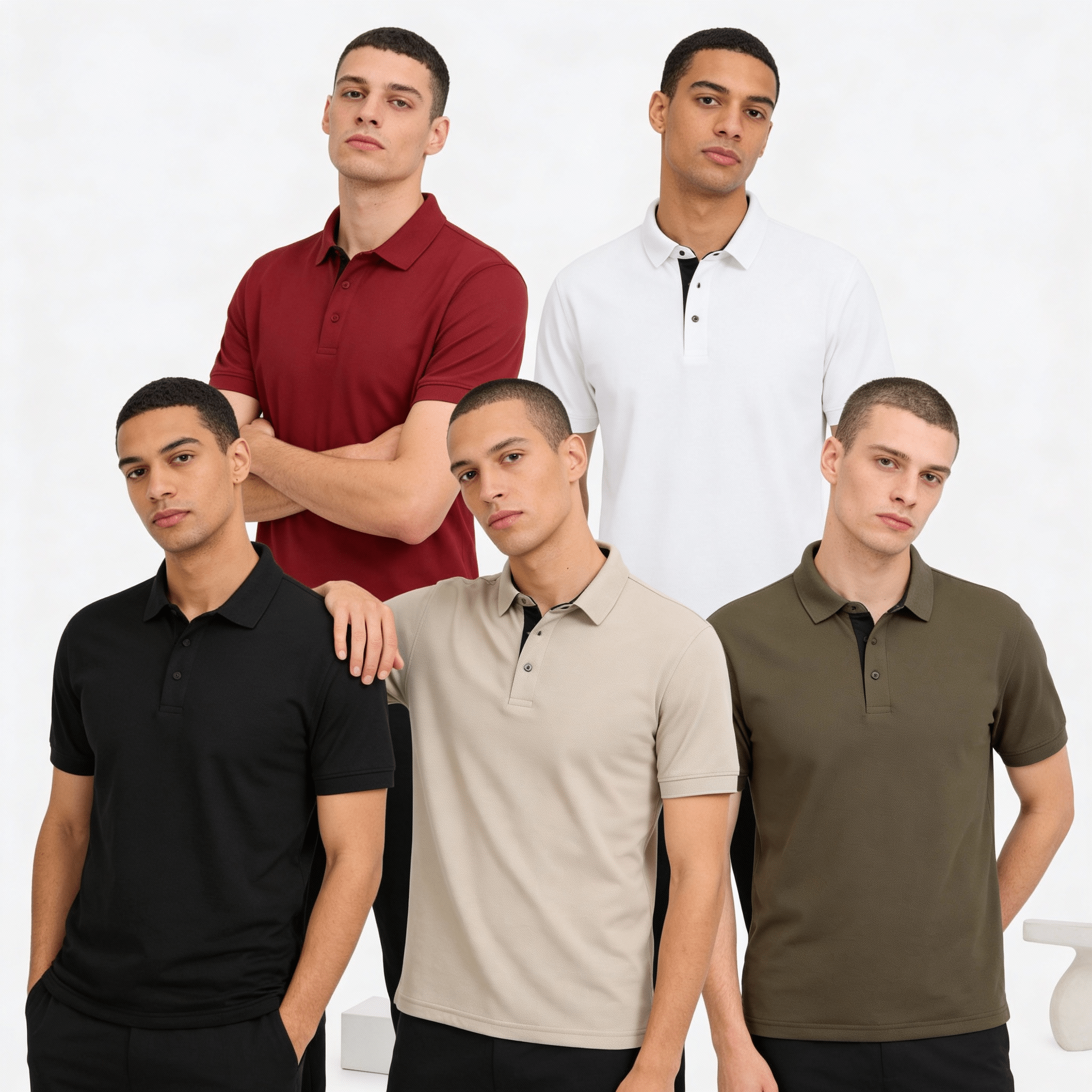 Pick Any 3: Golfer Polo T-Shirt Combo - Teestra