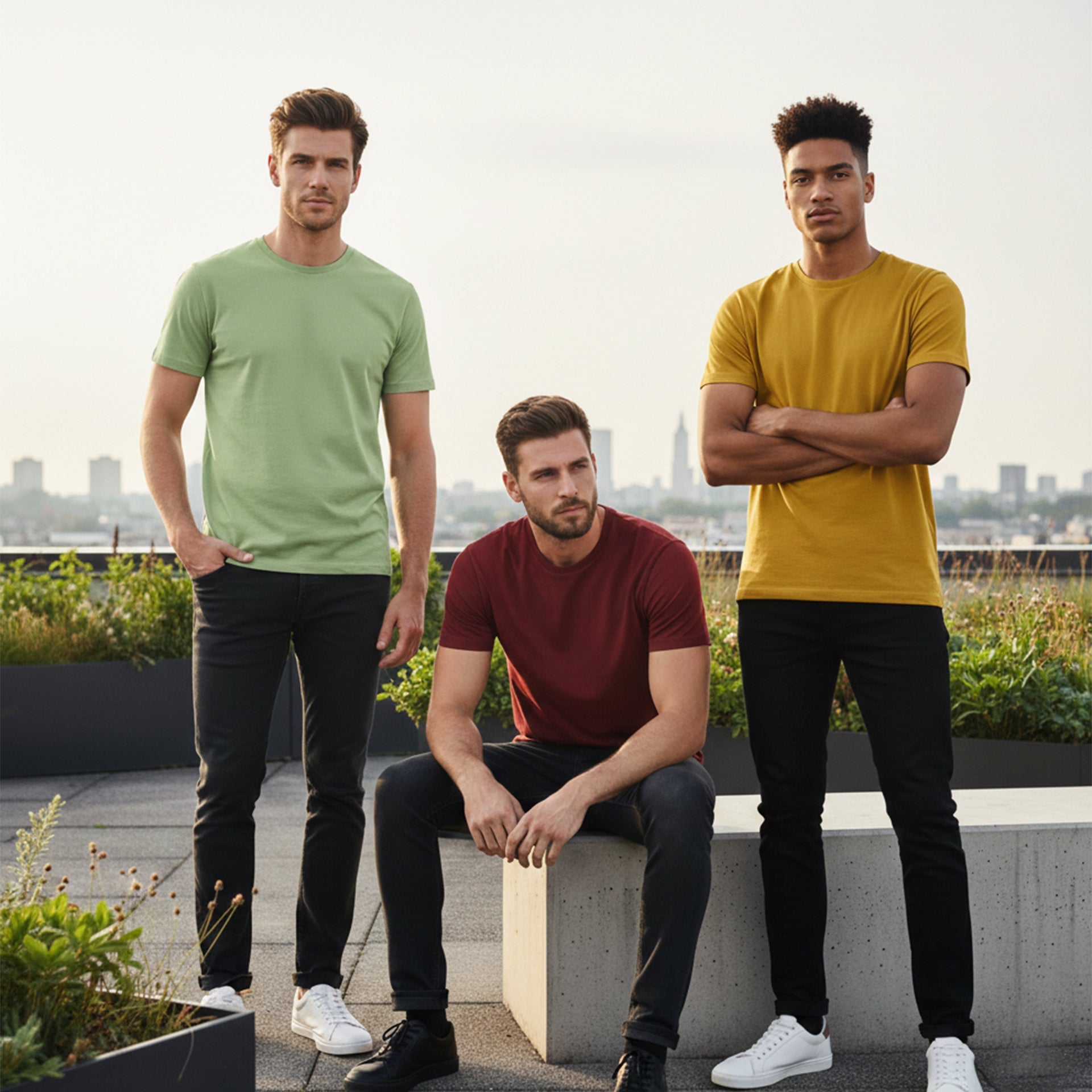 Pick Any 3 - Plain T-shirt Combo - Teestra